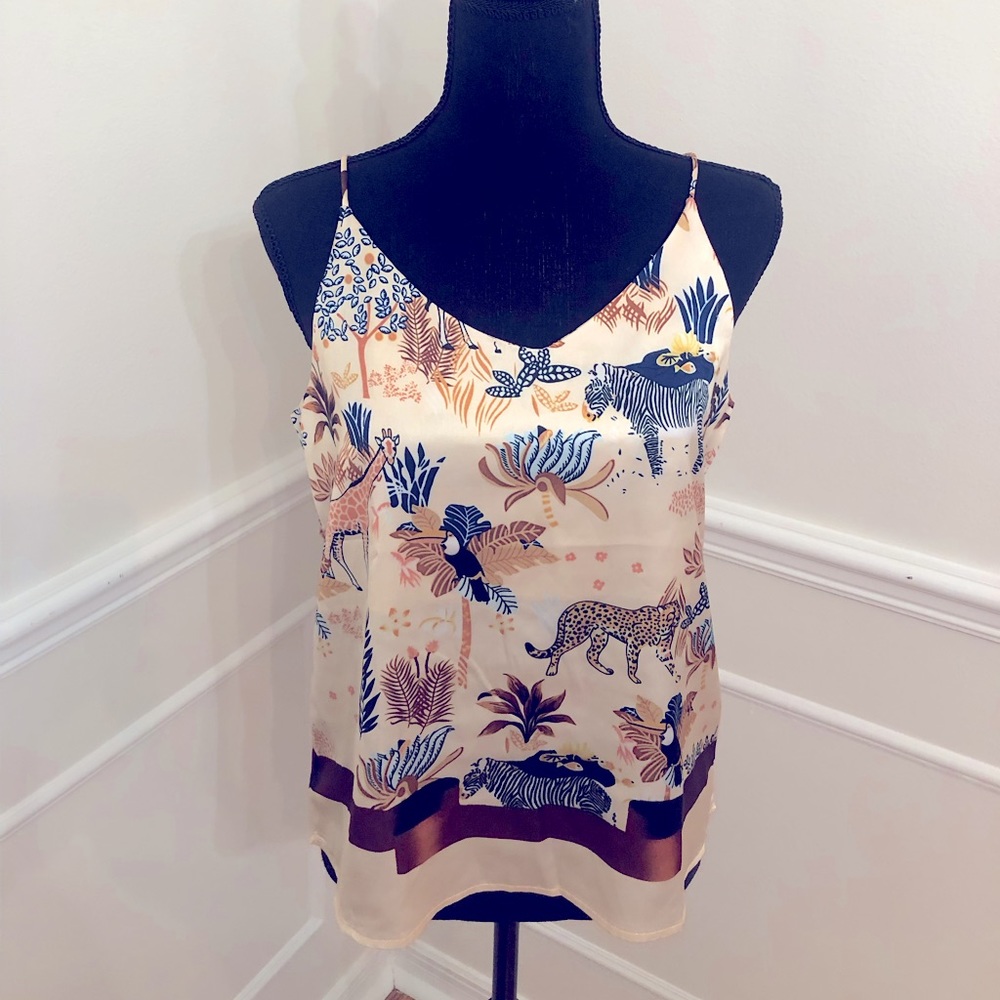 Animal print tank top